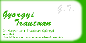 gyorgyi trautman business card