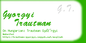 gyorgyi trautman business card